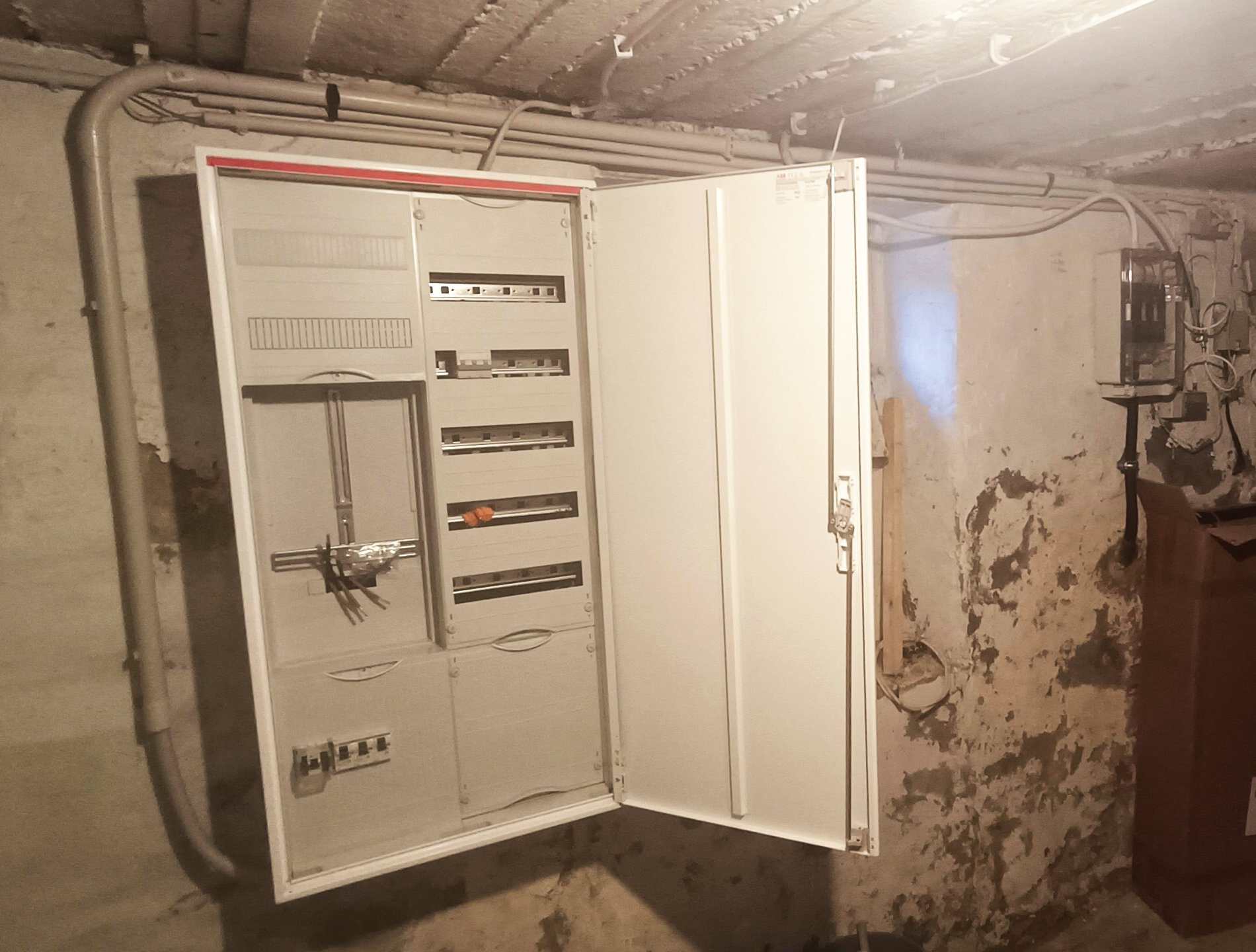 Leerer Zählerschrank Leerer Zählerschrank
